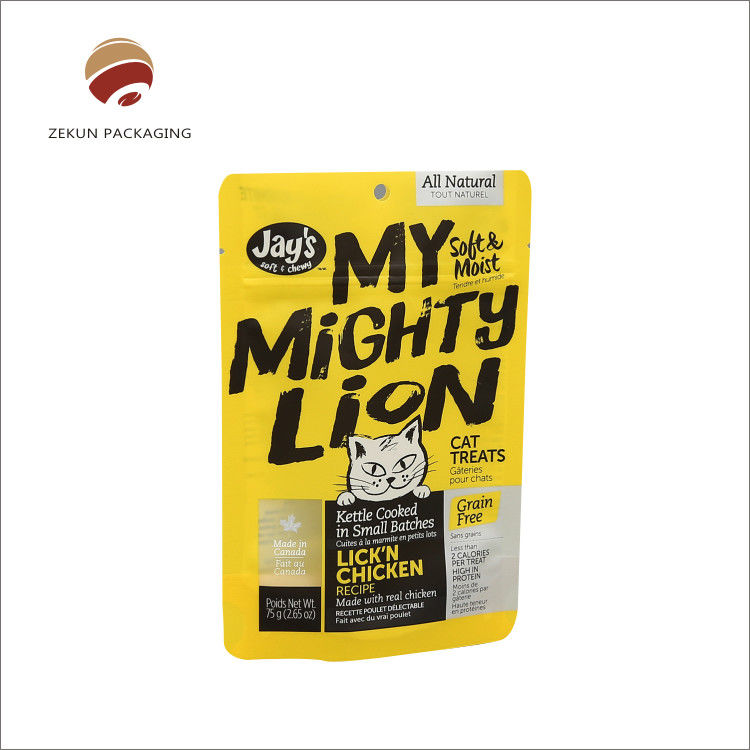 Ασημένιο Stand Up Pouch Μία πλευρά Διαφανής Λάμψη Επιφάνεια Χειρισμός Δωρεάν δείγμα σε 2-3 ημέρες