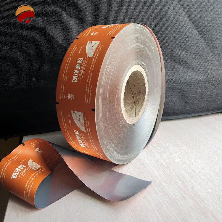 Τυπωμένο PET/AL/PE Φlexible Roll Film Moisture Proof Packaging με Zip Lock και Hang Hole