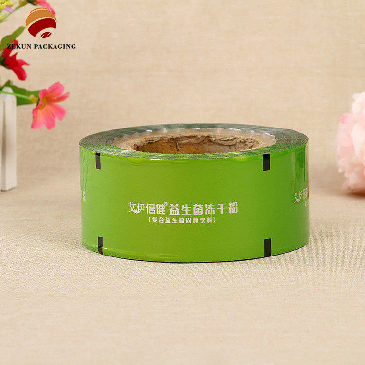 Τυπωμένο PET/AL/PE Φlexible Roll Film Moisture Proof Packaging με Zip Lock και Hang Hole