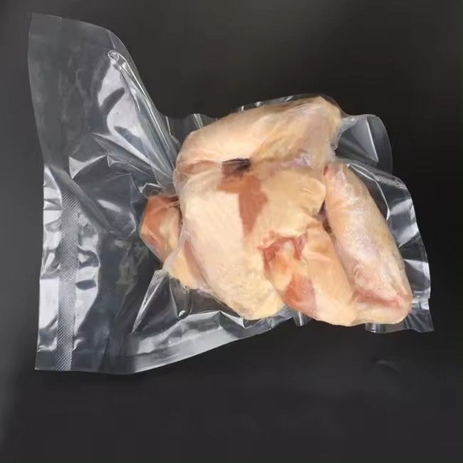 Αντίσταση στα δάκρυα Pa/Pe 3 πλευρικά διαφανή σακούλα κενού τροφίμων για συσκευασία τροφίμων